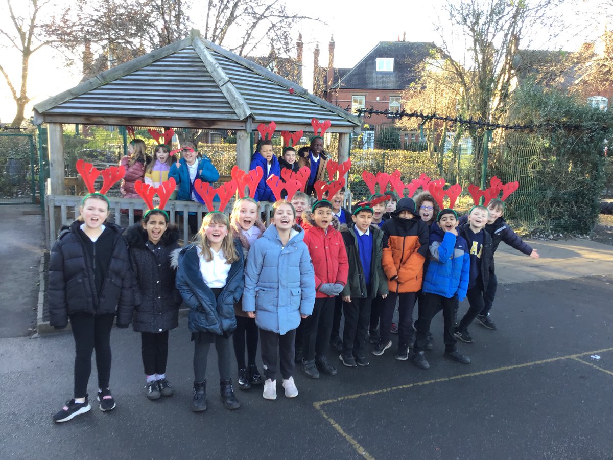 Getting excited for our Reindeer Run. #together #StJohnsCurriculum