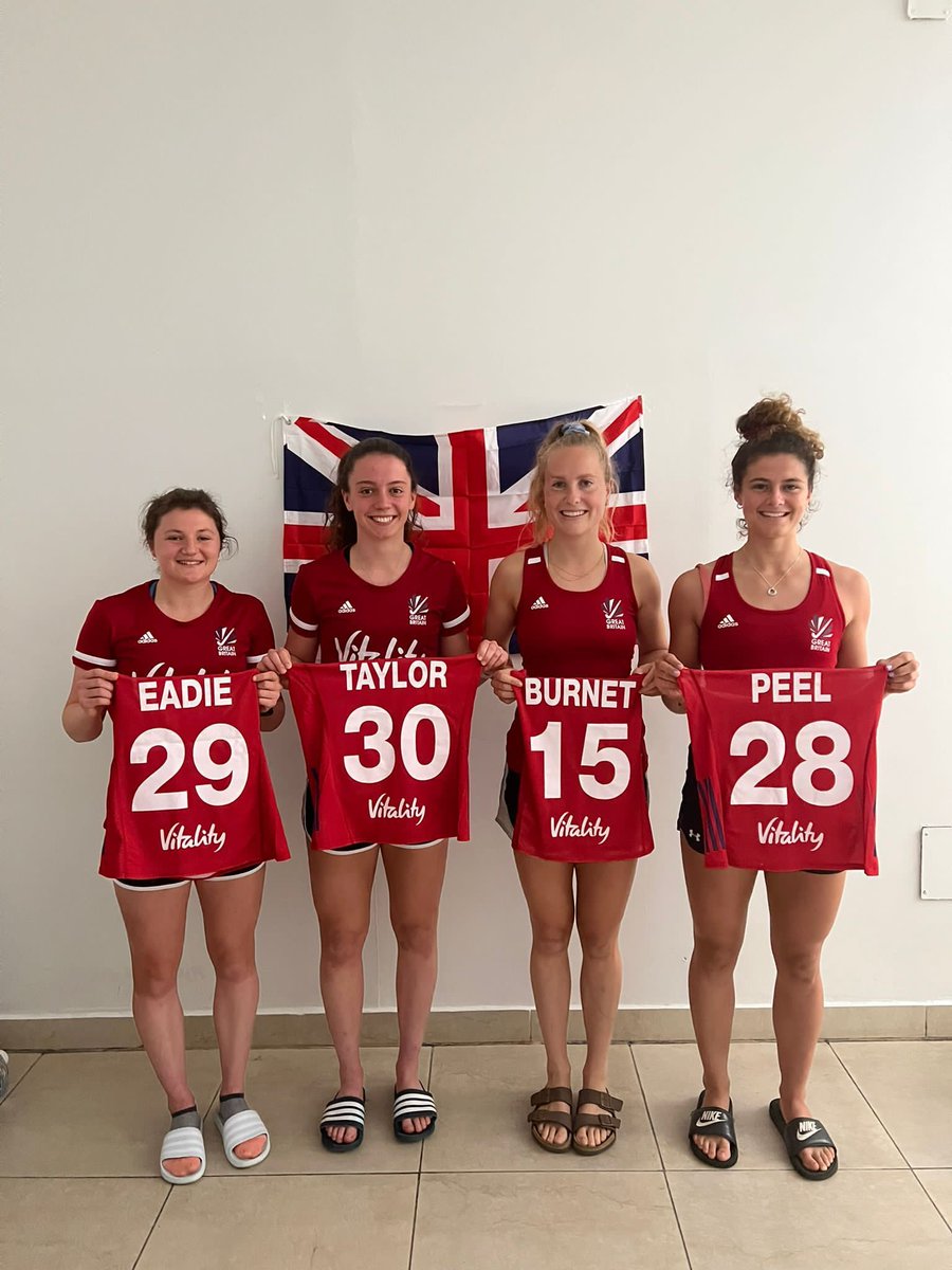 Ambassadors Jen, Fi and Flora receiving their GB shirts 🇬🇧💪