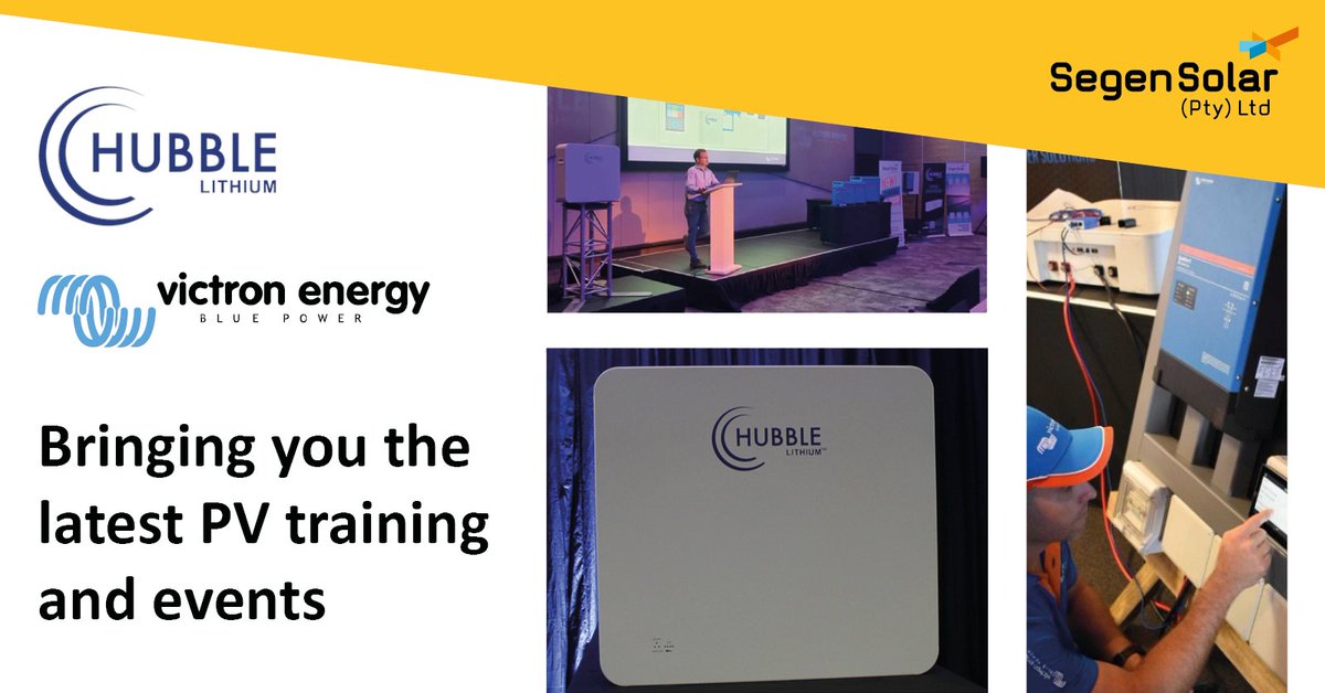 SegenSolar's tweet image. October and November have been packed full of successful events — including #PVTraining sessions with leading #SolarManufacturers like @Victron_Energy and Hubble.​

Keep an eye on the portal for more events in the new year!​

bit.ly/3gtjr1h