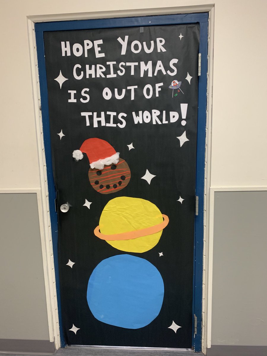 tchrgirl's tweet photo. Students at North Island Secondary School get ready for the annual Christmas Door Contest. All doors are student created and this year the creations are incredible! #NISS #learn85 #creativity #schoolspirit #festive https://t.co/QBKHE8TGiT