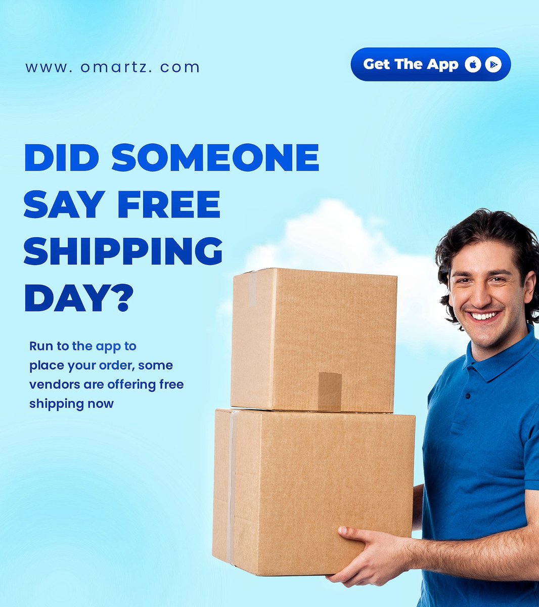 OmartzHQ's tweet photo. Run to the app to place your order, SOME vendors are offering free shipping now, YOU ARE WELCOME
#ecommerce #onlinestore #onlinemarket #omartz https://t.co/73tyBAWZkR