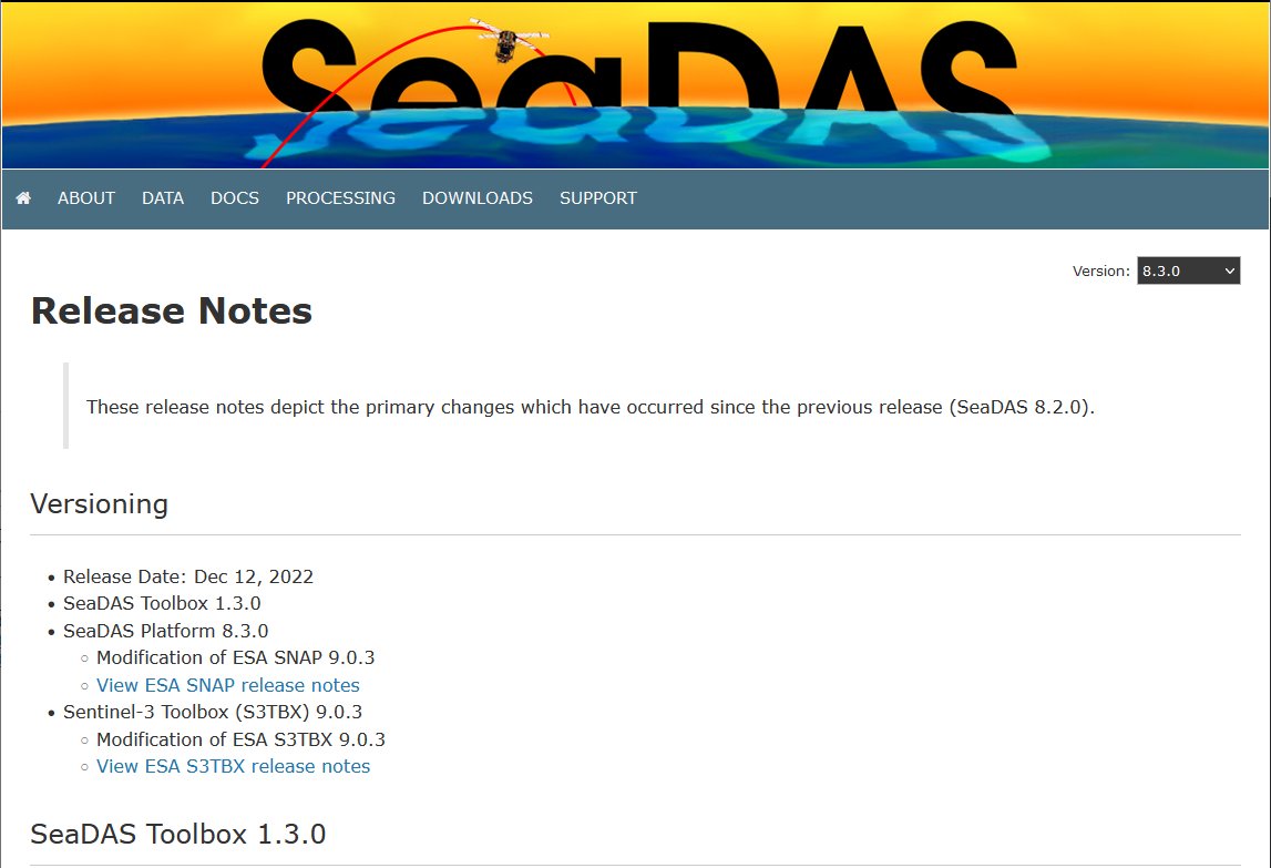 esa_snap's tweet photo. 😇Our friends from the #OBPG @NASAGoddard have released a new version 8.3.0 of SeaDAS which is based on SNAP/S3TBX 9.0.3.
It has a lot of new stuff. Check their release notes:
https://t.co/gEwkwGHlwS https://t.co/qY1re1ippL