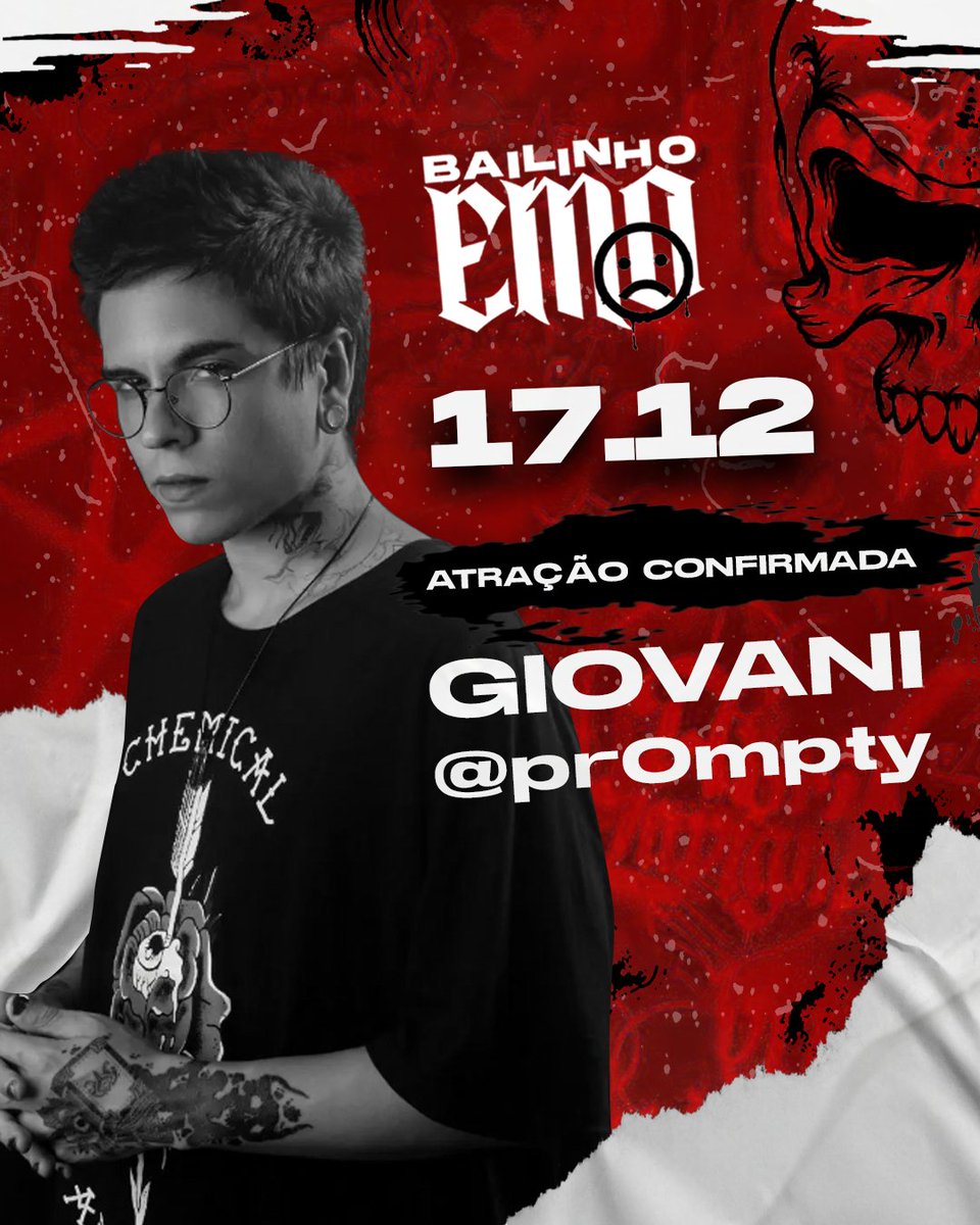 bailinhoemo's tweet photo. Essa é pra fechar o ano com chave de ouro, heinnn 🔥🔥

Mais uma atração confirmada, aquele DJ lá que todo mundo ama e já conhece!!
O Gio tá ON nesse rolê, quem já acompanha ele? 🎧🖤

Não vai perder essa, vai? 💣💥

Primeiro Lote ainda tá disponível, já comprou seu ingresso? 👀 https://t.co/FEaOB7BcRb