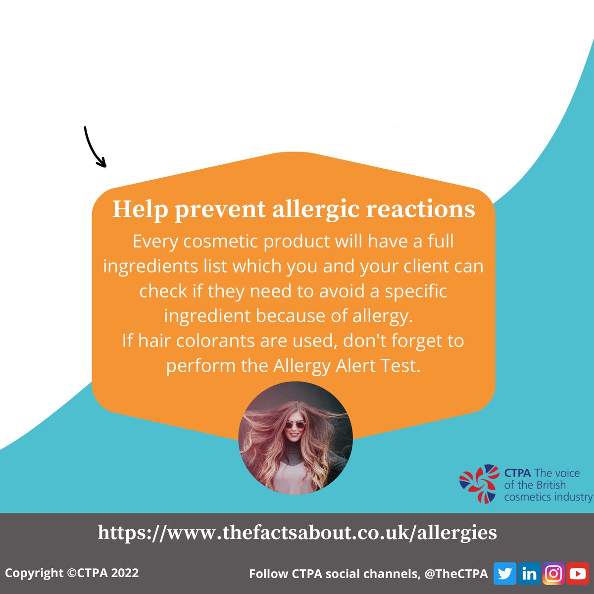 Are you a hair or beauty professional? Do you know what to do if your client has an allergic reaction? Take a look at the infographic by @TheCTPA to check out what to do or visit: ctpa.org.uk/news/new-ctpa-… #nhbf #allergyallert #ukhair #hairandbeauty