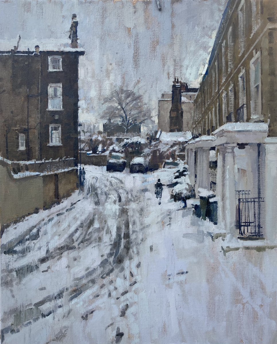 Snow. Grote’s Place, Blackheath. Oil on canvas.