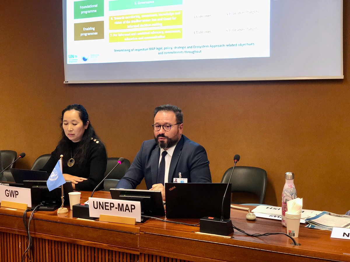 UNECE_Water's tweet photo. Session 2. Governance: what are the Institutions, legal and regulatory frameworks supporting source-to-sea management? 

✔️ @brenda_koekkoek @UNEP 
✔️ Ms. Higgins @EU_ENV
 ✔️ Ms. Goettsche-Wanli @UN Division for Ocean Affairs 
✔️ Mr. Cavus @UNEPMAPNews 
 moderated by @GWPnews https://t.co/OIUjvb6cTA