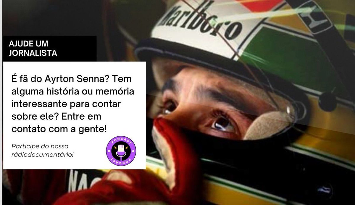 mclaracenteno's tweet photo. 🏁 it's lights out and away we go 🏁
procuramos fontes dispostas a falar sobre sua relação com Senna para um trabalho acadêmico da UFRGS e que será disponibilizado no site da universidade e no spotify! 
Tem interesse? responde esse tweet ou manda dm! https://t.co/8yvlBxaNzP