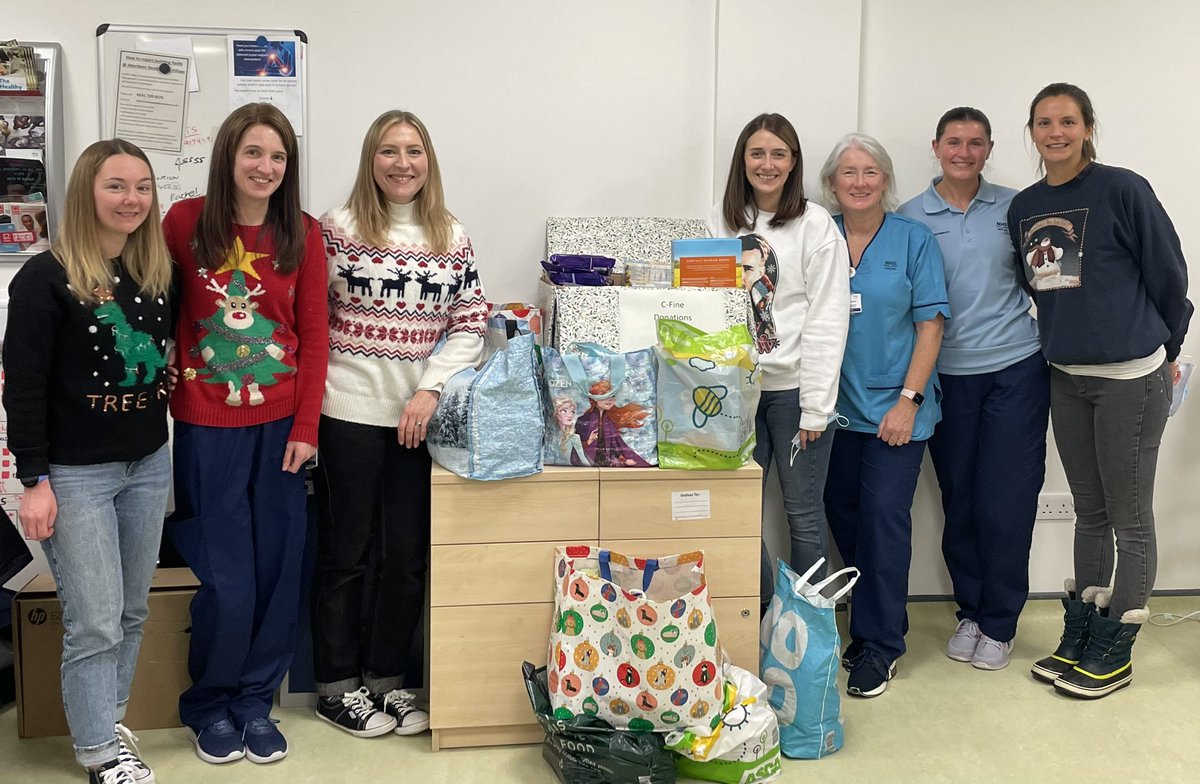 Heather Davidson (@heather_d_abz) on Twitter photo Some of <a href="/HSCAberdeen/">Aberdeen City HSCP</a> physio staff with donations for cfine, a charity working to tackle poverty. Well done team 👏🏻 Some of <a href="/HSCAberdeen/">Aberdeen City HSCP</a> physio staff with donations for cfine, a charity working to tackle poverty. Well done team 👏🏻
