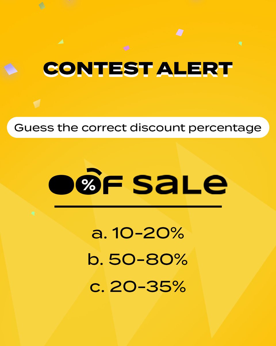 bewakoof's tweet image. Major #ContestAlert! 💯
Mention the right percentage below 😍
10 LUCKY WINNERS will get to win Rs.10,000/- wallet money that you can use for OOF sale 💰
Rules:
- FOLLOW @bewakoof
- RT & LIKE this tweet
- TAG 3 friends with your answer
#ContestIndia #GiveawayAlert #OOFSale