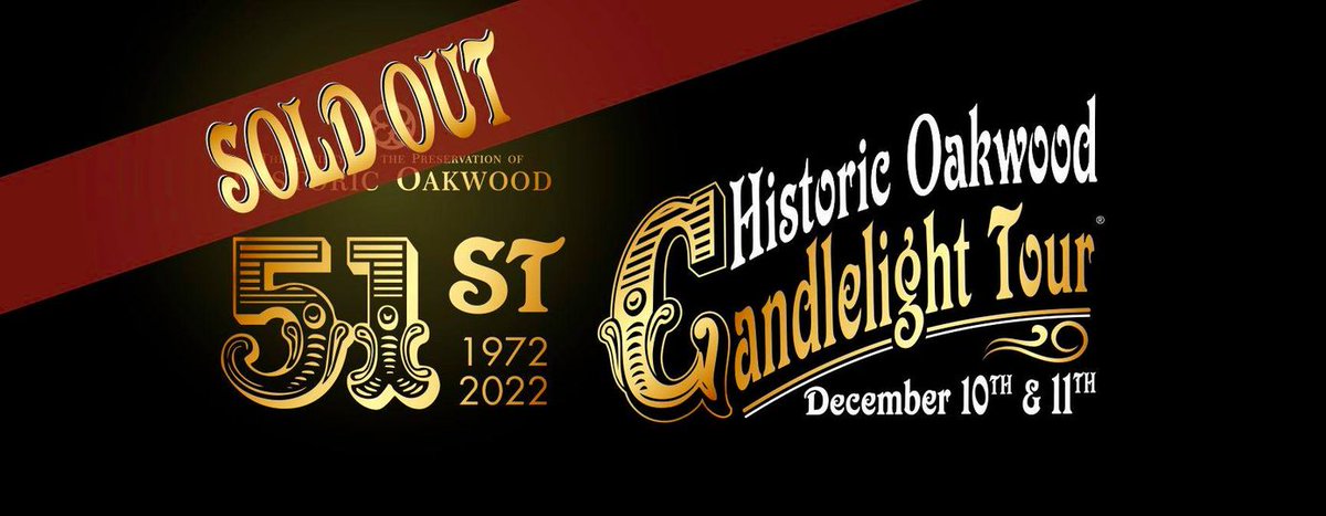 histoak's tweet photo. THANK YOU for all of you who came out for this year's Historic Oakwood Candlelight Tour®! We are so grateful for another year and another sell out! Can't wait to see you next year! https://t.co/oGtTOoHSfF
