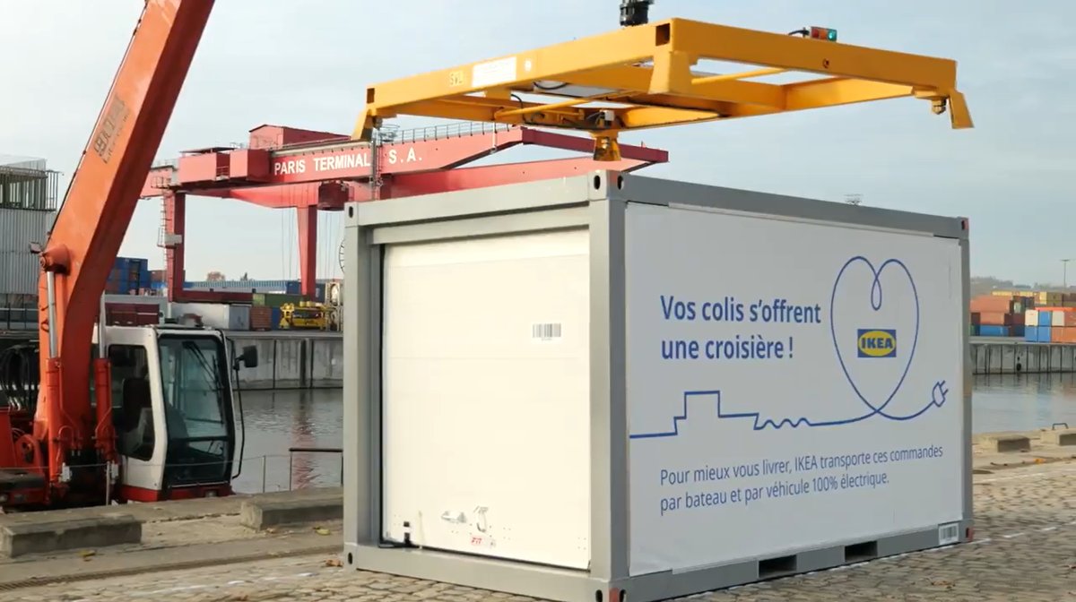 haropaport's tweet photo. (1/2) – Le #fluvial, une solution pour desservir le cœur des villes ! 👊 Le 1er port de 🇫🇷 est ravi d'accompagner @IKEA dans son ambition d'utiliser la #logistiqueurbaine fluviale pour l’acheminement de ses marchandises une démarche innovante et inédite !⤵️ https://t.co/FrdJXjjE8B