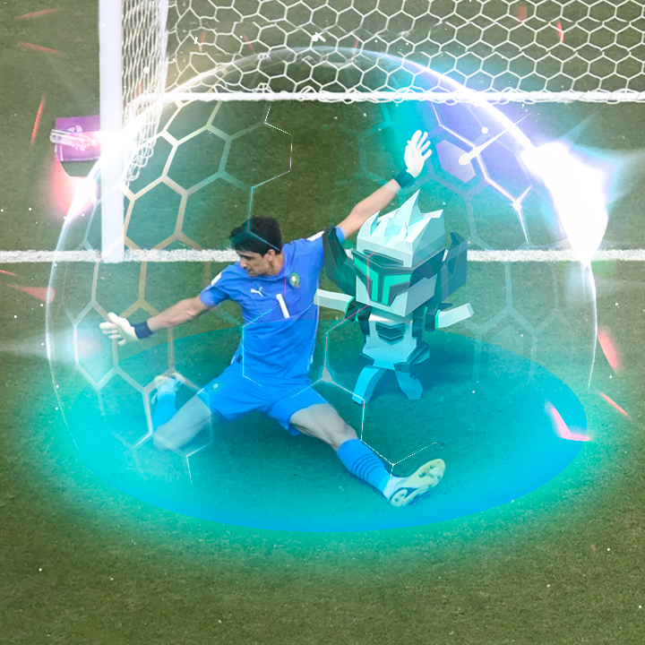 BoomLandGames's tweet image. Will Morocco reach the finals and pull off a miracle?
 
With @Bonoyass they can, this keeper conceded ONLY 1 goal.
You know what? We know who is helping him: our Protector Hunter!
 
Predict the score of today’s match in the comments, right answers will get a WL spot 👇