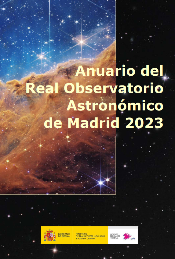 Ya está disponible el Anuario del @RObsMadrid para 2023, con más de 400 páginas dedicadas a las efemérides y fenómenos astronómicos más relevantes del año. Puedes adquirir la versión papel en cnig.es/detalleArticul…
o descargar una versión PDF gratis aquí:
ign.es/web/resources/…