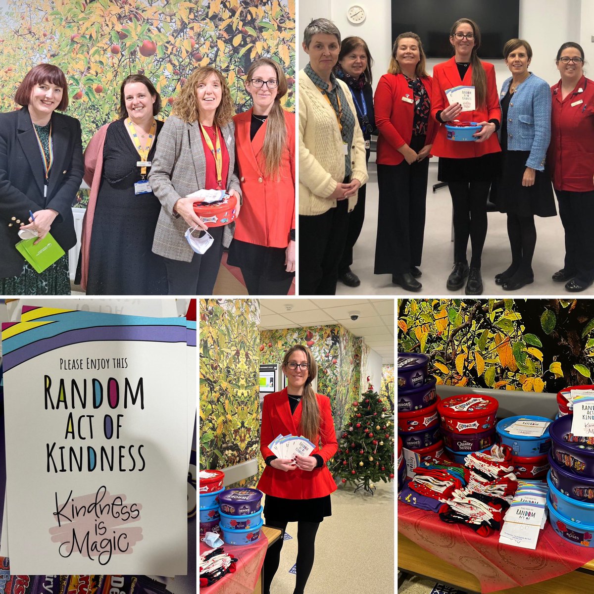 So so delighted to get my little Contagious kindness idea out there. Thanks Orla Veale for all the help and <a href="/SJHDoN/">Sharon Slattery DoN</a> and Noel Gorman for your support. As Morgan Freeman said, How do we change the world? “One random act of kindness at a time” #kindness St James's Hospital Dublin