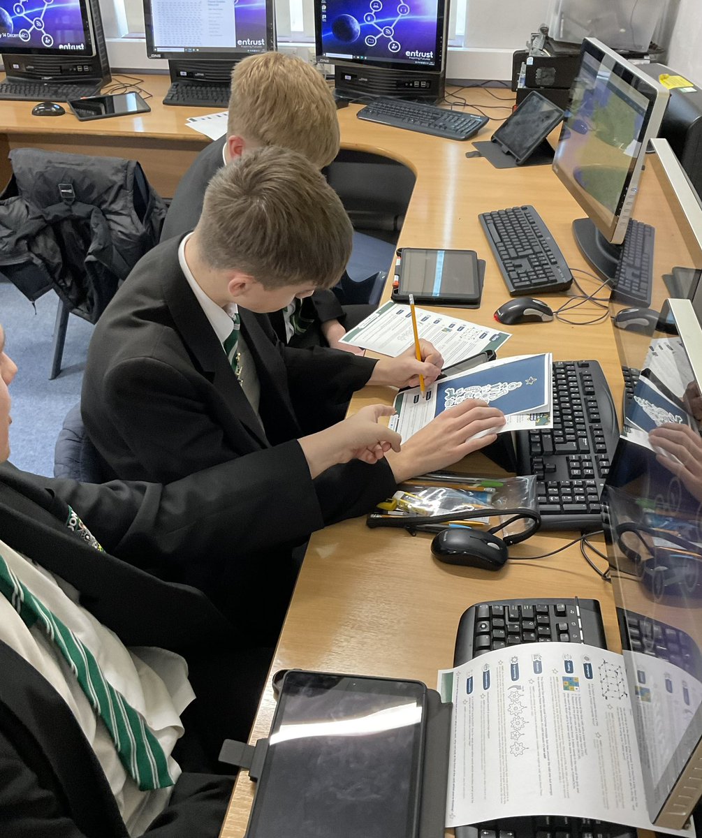 EHS_CCSBS's tweet photo. Some serious problem-solving / logical thinking going on!!
It is absolutely brilliant to observe our Computer Science pupils @endonhighschool working through some possible #GCHQChristmasChallenge puzzle solutions! @GCHQ https://t.co/zGFGUk3lmw