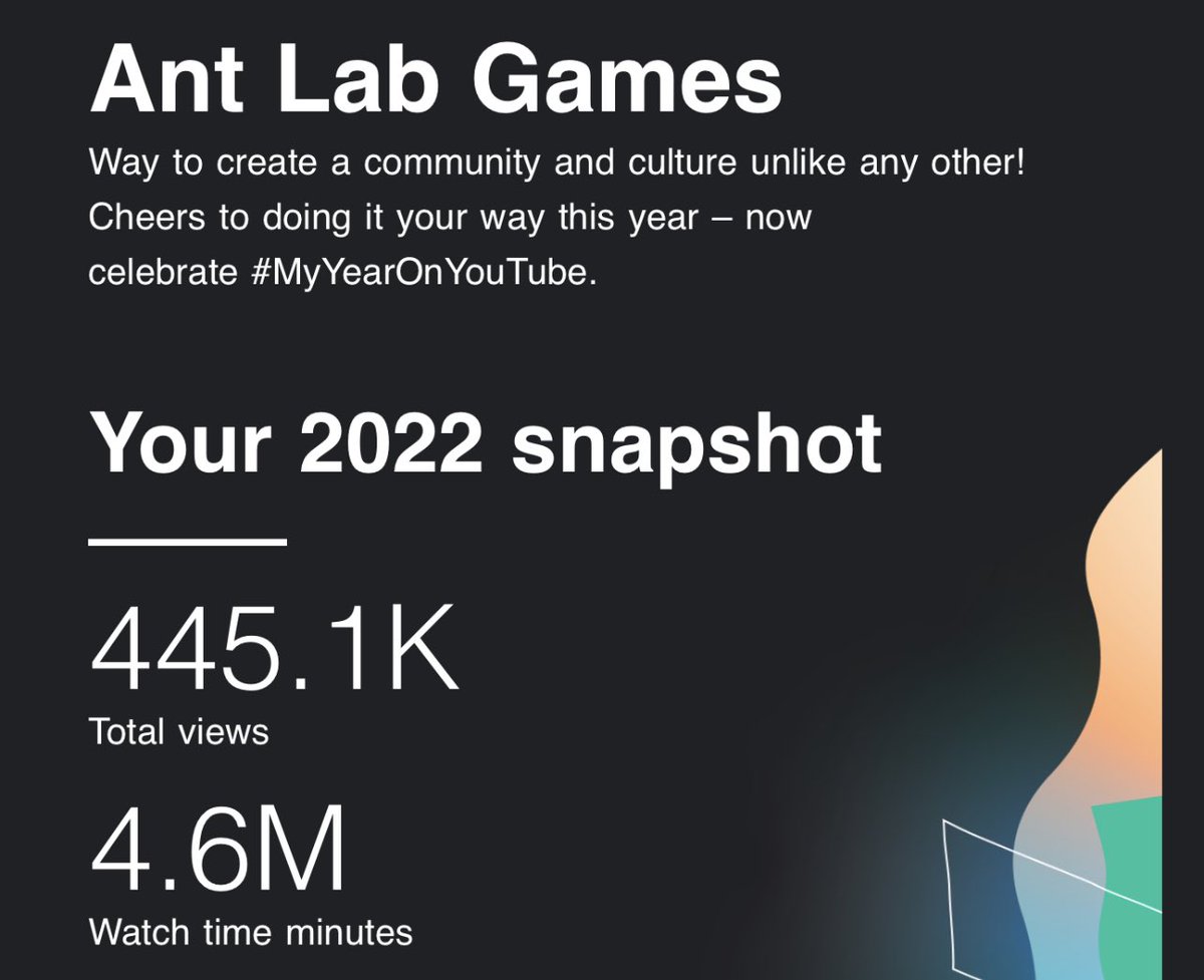 AntLab_Games's tweet image. Absolutely amazed at how many minutes of us playing board games our viewers watched! That’s like insane for something we do for fun. Thank you all for such wonderful support! 2023 will be even better!!! #blessed