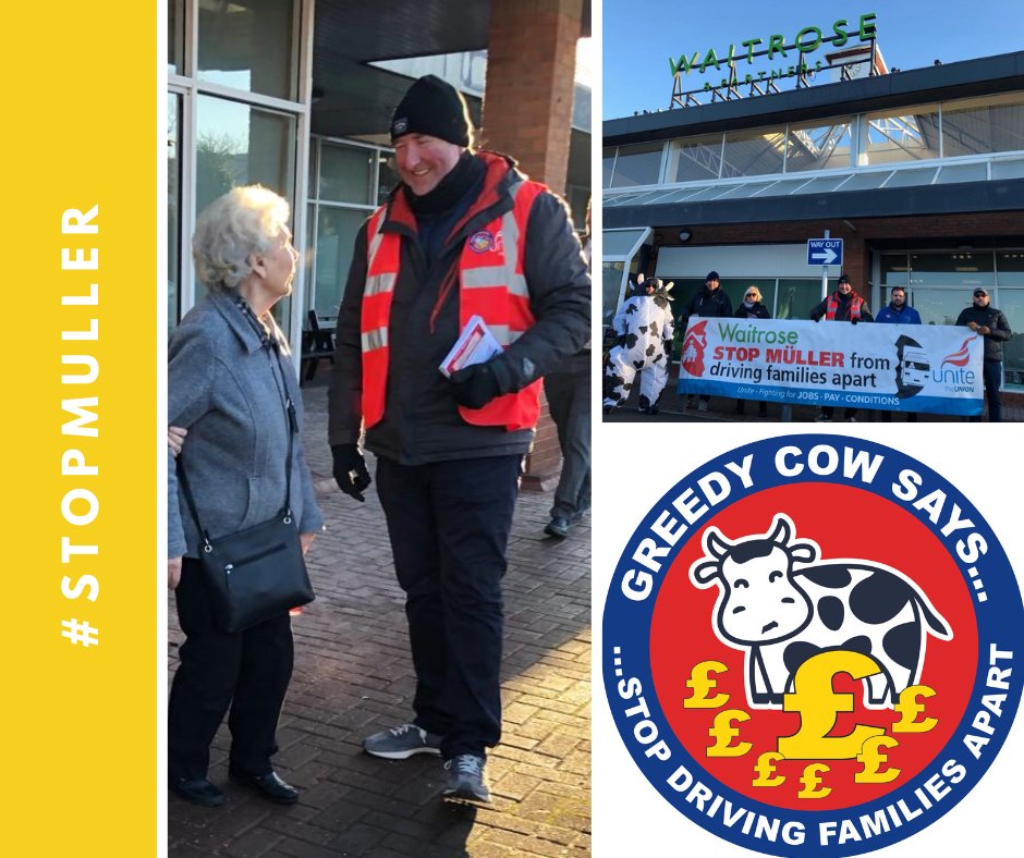 STOP_MULLER's tweet image. #Frosty day in #Merseyside but the reception from the public was anything but! They are firmly in support of the loyal #Müller workforce who are being forced to spend time apart from their families, @waitrose which side are you on? 

#STOPMULLER #RiceRiceBaby @MullerRice