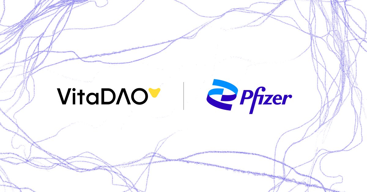 VitaDAO 💛 (@vita_dao) on Twitter photo 📣Exciting news! <a href="/pfizer/">Pfizer Inc.</a> just made history by becoming the first pharmaceutical company to vote on a DAO proposal!🗳️
This is a huge milestone for the adoption of blockchain in the healthcare industry!💫
One small step for pharma, one big step for DeSci!
#web3 #desci #longevity 📣Exciting news! <a href="/pfizer/">Pfizer Inc.</a> just made history by becoming the first pharmaceutical company to vote on a DAO proposal!🗳️
This is a huge milestone for the adoption of blockchain in the healthcare industry!💫
One small step for pharma, one big step for DeSci!
#web3 #desci #longevity