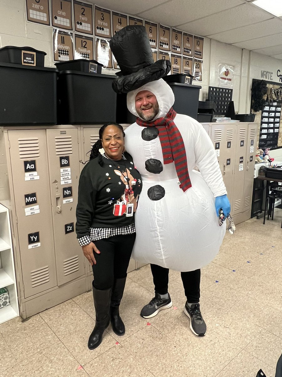 You can’t get your day started without Frosty the Snowman! Mr.Fleming, you rock! Last week before Winter break!