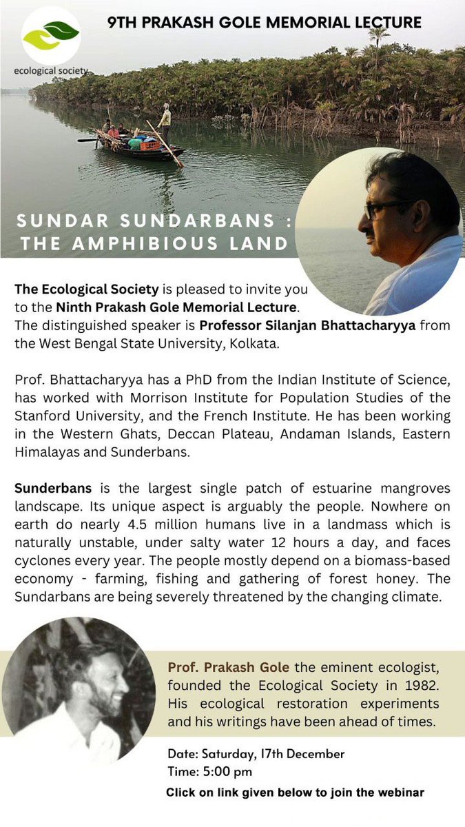 Ecological Society, Pune tweet media