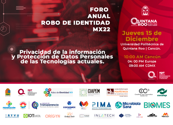 atdqroo's tweet photo. Paneles de Ponencia, FORO Anual Robo de IDentidad MX 2022,  
#UnidosParaTransformar #InnovaciónyTecnología
Registra tu asistencia sin costo en: https://t.co/yCDYKSL6xS https://t.co/BL7keZOEfp
