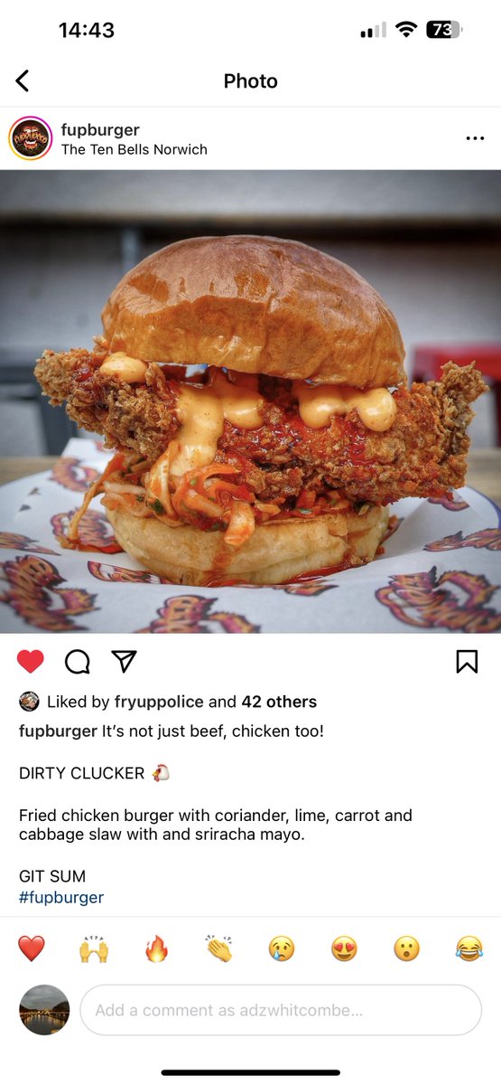 If you’re in Norwich. Next time I’m there I’m having one of these AND their burger. Then I’ll have a burger for dessert. These are actually that good. <a href="/fupburger/">FUPBURGER</a>