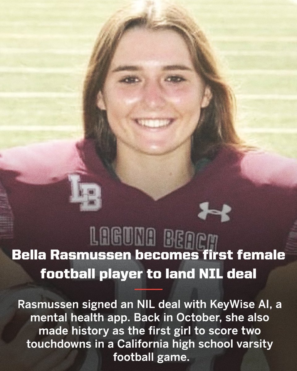 SportsCenter's tweet photo. Another major accomplishment for Bella Rasmussen 👏 #ThatsaW 

📸 @bellarasmussenn https://t.co/QbXHX5YUS9