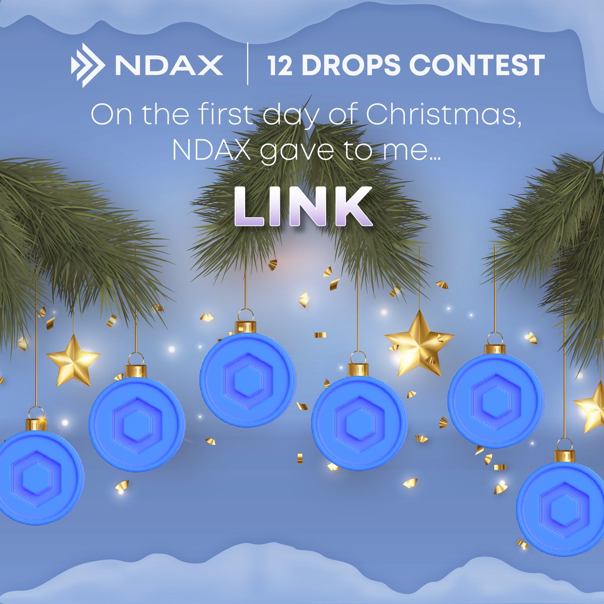 ndaxio's tweet photo. On the 1st day of NDAX's #12Drops of Christmas #giveaway, we are dropping C$200 of #LINK!

❤️Like + Retweet
✨Tag 3 friends that love crypto
🎄Use #NDAX #12Drops

We will randomly select 1 winner &amp; drop C$200 of #LINK into their NDAX wallet.

Details in thread👇 https://t.co/AWnTQnbSnD