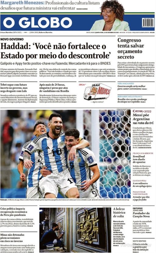 El mundo a los pies de Messi.