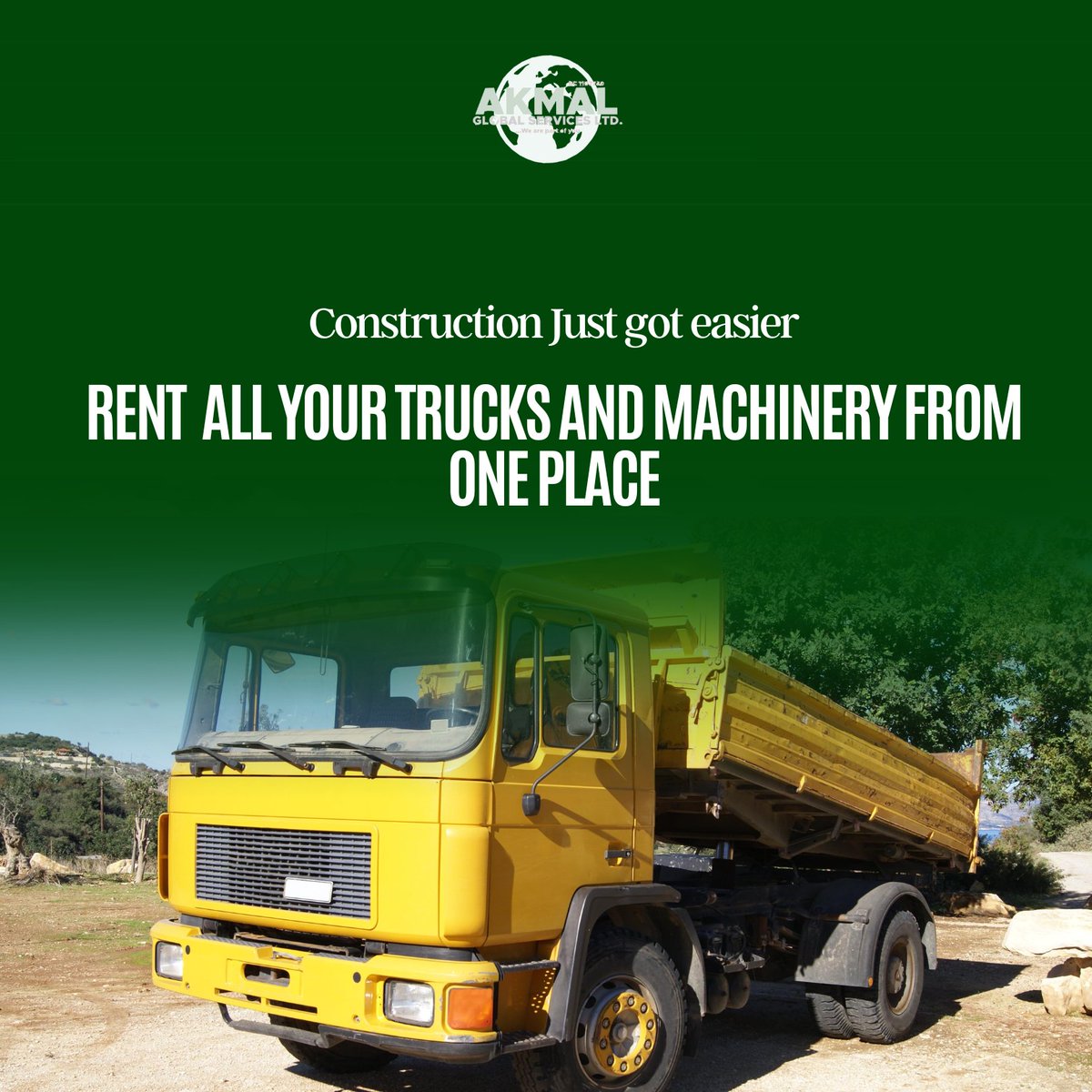 Akmalgloballtd's tweet photo. imagine a place where you can get all your trucks, machines and tools for your building and other construction projects.
.
We offer rental services.
.
contact us via our dm.

#GOAT𓃵 #REDVELVETxAESPA #SpiderManAcrossTheSpiderVerse #BREAKING_NEWS https://t.co/PRKv6OaX0w