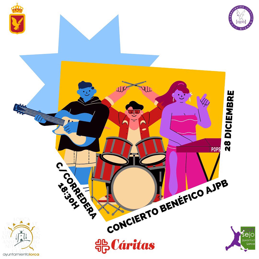 Música 🎶 y beneficencia❤️, la mejor combinación.

Os esperamos el 28 de diciembre en la C/Corredera desde las 18:30h con la mejor música 🎸🎤 y un gran equipo de artistas. 

Lo recaudado irá destinados a colaborar con Cáritas🫶🏼
Os esperamos!!
#somosblancos #somosjovenes 🤍🦅