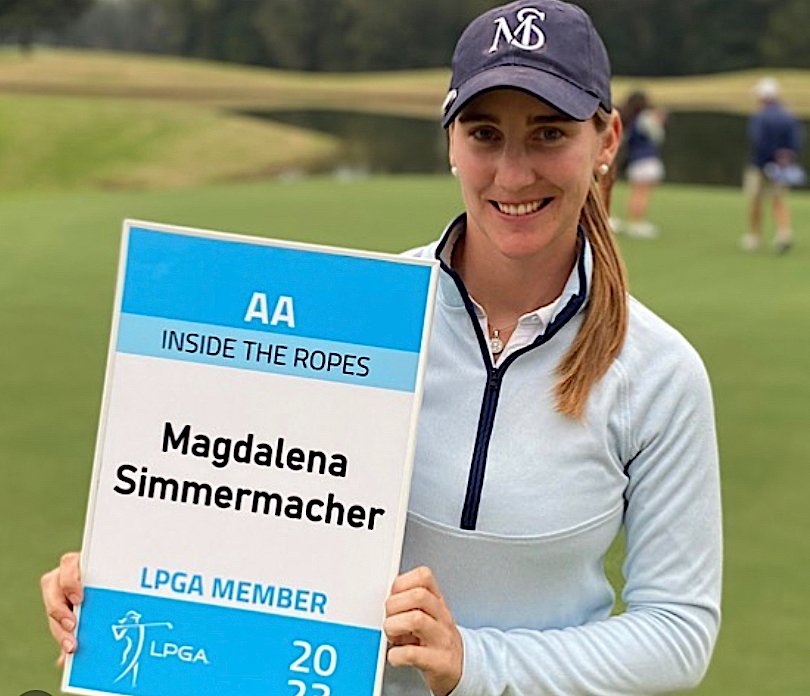 #Golf ¡Magdalena Simmermacher estará en el LPGA Tour 2023!

Tras su gran actuación en el Ladies European Tour, donde finalizó sexta, la argentina obtuvo uno de los lugares en el mejor tour del mundo para la próxima temporada en el  torneo Q-Series disputado en Alabama.