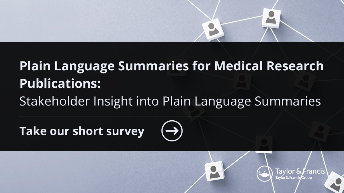 Share your perspective on Plain Language Summaries by taking our brief survey 👉 bddy.me/3BzCNxh Open to everyone in the medical research and publishing communities