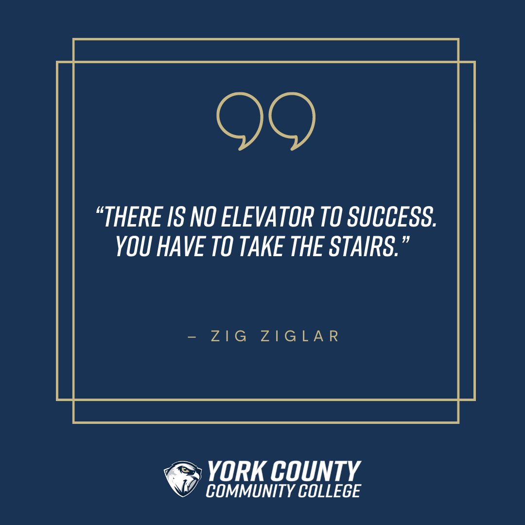 YCCCMaine's tweet image. In other words, if it were easy, everyone would do it!
You’ve worked so hard to get to where you are now. Study hard and finish the semester strong!
#YCCC #FindTheFearlessYou