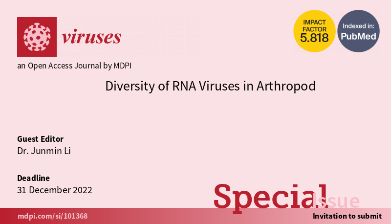 VirusesMDPI's tweet image. We love to explore Diversity of #RNAViruses in #Arthropod🥰🥰🥰

That's why we have a #SpecialIssue to cover this topic:
👉mdpi.com/si/101368

So far 6 papers have been published, hurry to submit your work!🥳🥳🥳

#insectviruses #lovevirology #rnavirus