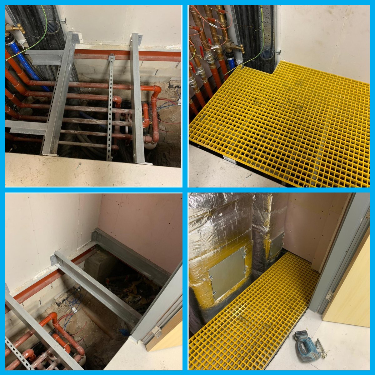 Elemy Ltd on Twitter "Photos of an install job for GRP risers that we