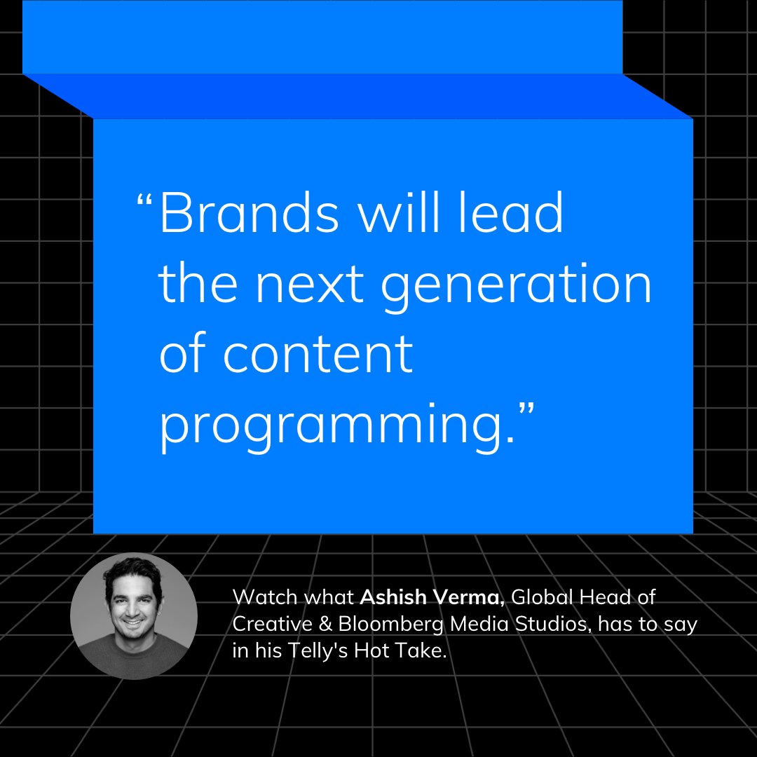 Watch Ashish Verma our Global Head of Bloomberg Media Studios on Hot Takes <a href="/tellyawards/">The Telly Awards</a> shar.es/afdj8o