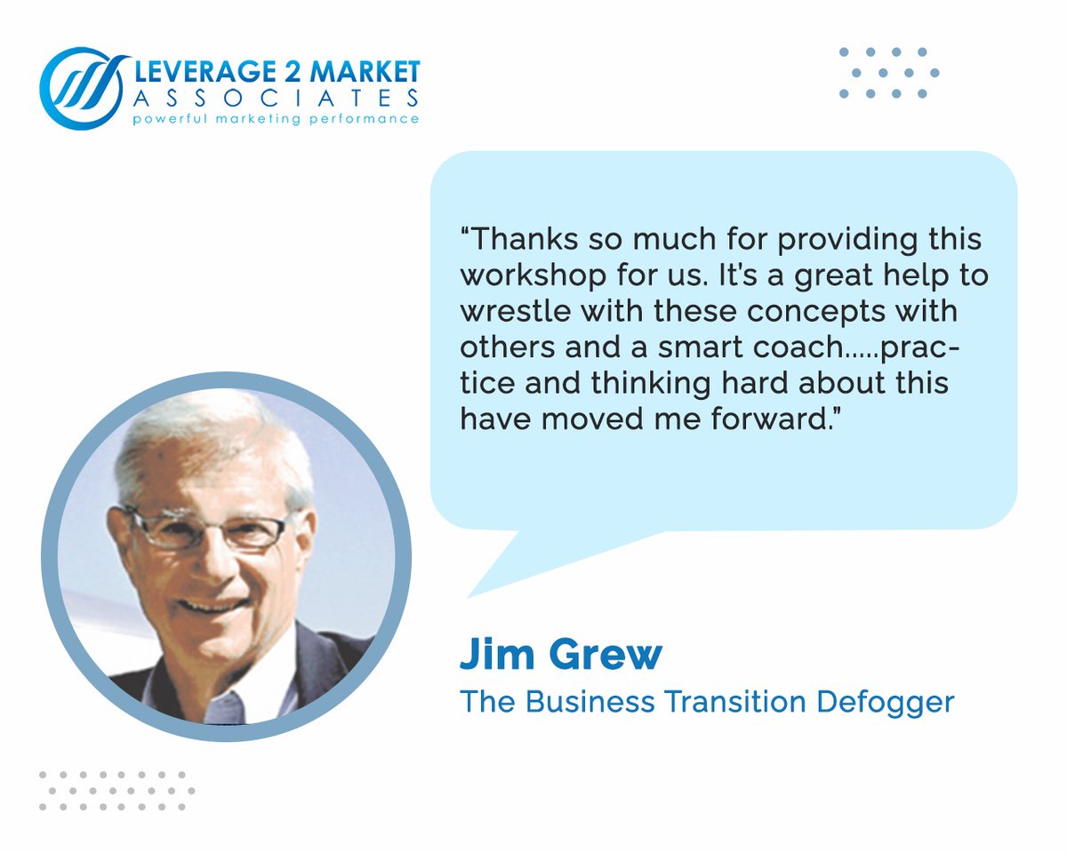 Jim acknowledges Linda's efforts that helped him move forward. 
#Leverage2Market #GrowthIgniters #BusinessPodcast #strategicmarketing