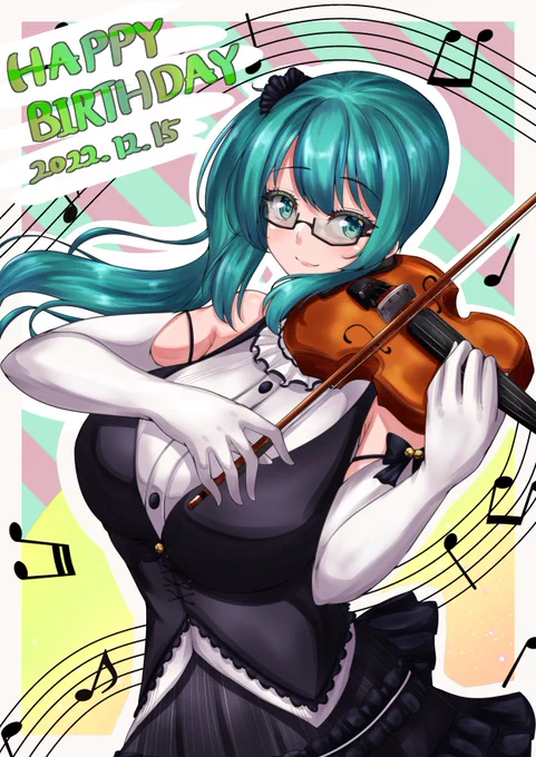 お誕生日おめでとうございますいつも明るい笑い声と楽しいおしゃべりで元気をもらっています新たな1年もすずすずにとって素敵な年になりますように!幸あれ!! #すずあーと #神楽すず誕生日 