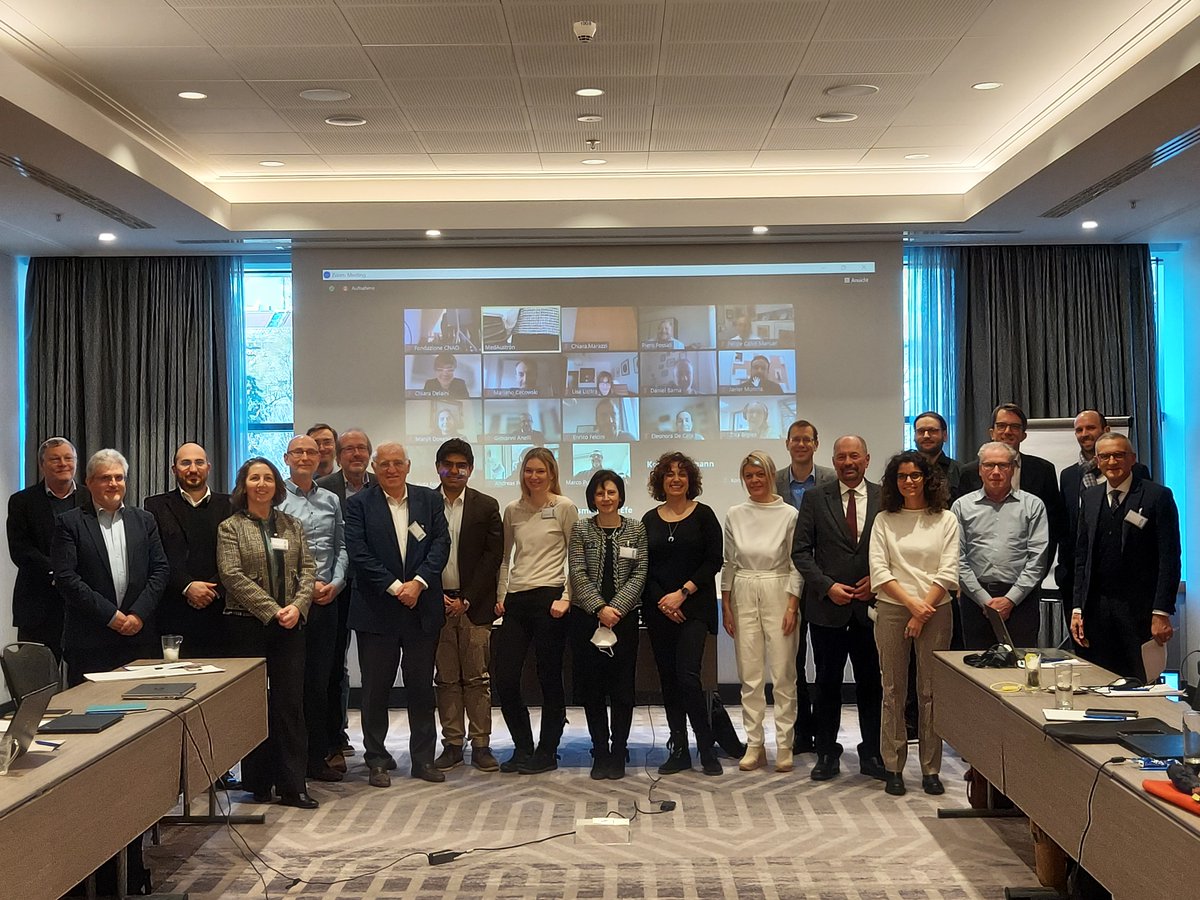 heavy_ion's tweet photo. 📷📸 🤩Group picture from the first HITRIplus - reporting period meeting in Vienna 🤩 📷📸
#hitriplus #hadrontherapy #HeavyIontherapy #hightecnologyresearch #particletherapy #cancerresearch #heavyions #carbonions #innovation https://t.co/5ch8Uu2XX4
