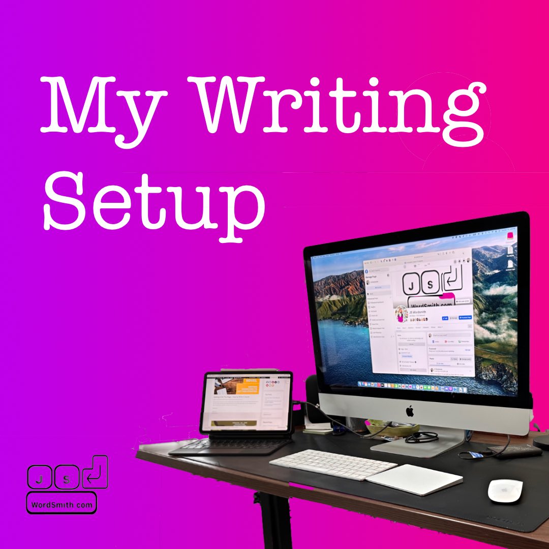 WordsmithJs's tweet image. And I’m back!
I wrote a little piece about my #writingsetup. I got into some details about which computers, desks, and ever #writingapps I use to get my words on paper. 
What do you use?
#writer #WritingCommunity #writersoftwitter #novelpad @NovelPadApp