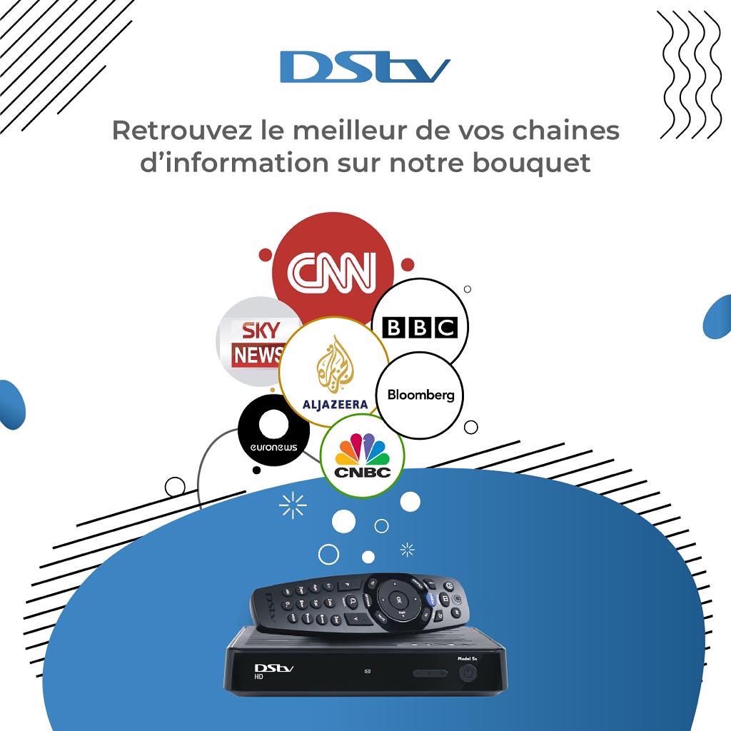 DStvSn's tweet photo. #lesaviezvous #dstv dispose des  meilleures chaînes d'actualités économiques, sociales, politiques, financières et culturelles. Soyez au coeur de l'information avec CNN, Skynews, Aljazeera, CNBC Africa, Bloomberg
📌 Disponible partout au Senegal rendez-vous dans nos boutiques à https://t.co/n9wcDSbQBq