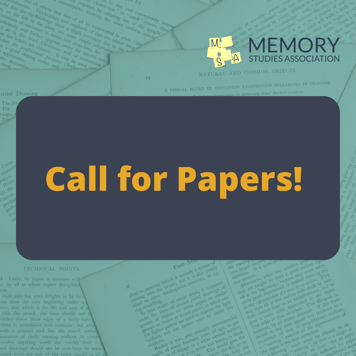 MemStudiesAssoc's tweet photo. Call for Papers: Special Issue - “Decolonizing the Study of Memory”
💡This special issue responds to the urgent calls to decolonize and reconceptualize the study of memory and Memory Studies.
❗Deadline for submissions: 10 January, 2023
https://t.co/n9QPWHSxTm https://t.co/VSB4RYHm9x