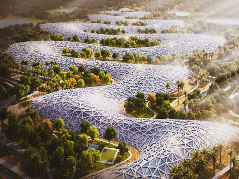 designboom's tweet photo. URB set to develop the world’s largest decarbonized agrotourism hub in dubai https://t.co/svW8kxtm4i https://t.co/ROoz21SMZm