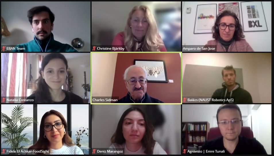 EBAN_org's tweet photo. Yesterday we hosted our @AgTech7EU pitching session featuring some awesome companies and an amazinf jury of expert investors! Here are some moments from the event: 

Thank you all for participating and see you at the next EBAN webinar! https://t.co/adXW44UH68