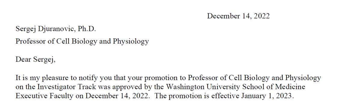 I am thankful to all my students, postdocs and lab mates, my mentors (@GreenLabJHMI, @mpitoolkit, Vukic Soskic) as well as @WUSTLmed, @WUSTL, @WUSTLCellBio and @DavePistonWUSTL for this promotion. We'll continue with new discoveries, teaching and support for scientific community