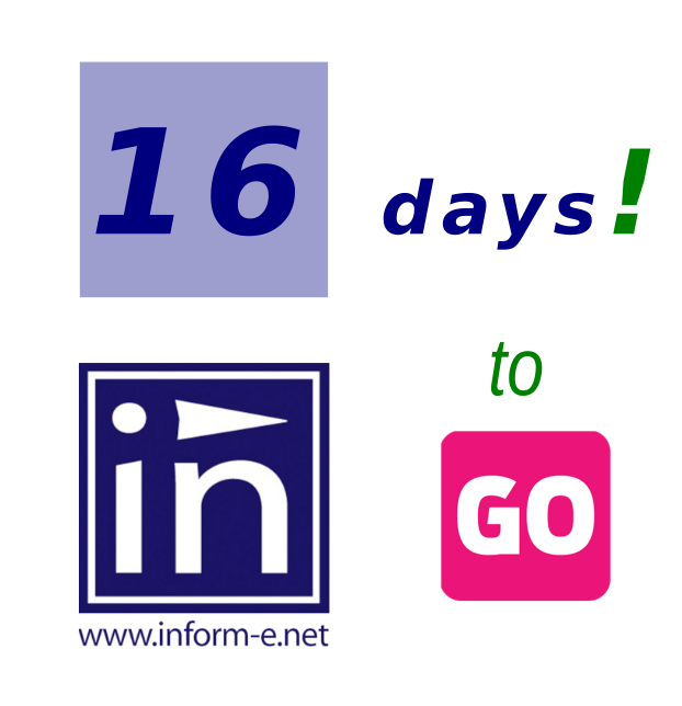16 days left until the end of <a href="/inform_e_net/">inform-e.net</a> 
crowdfunding campaign! 
Don’t forget to back us before it’s too late!
As always, thank you very much to all those who are helping, supporting and backing us!
Our pages have had an amazing increase 
Thanks!
Back us now on <a href="/Indiegogo/">Indiegogo💡</a> !