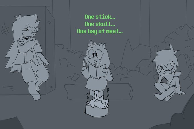 #DELTARUNE x #DontHugMeImScared ??
So um.,..,
Remember the loop/reset theory of Deltarune? Yeah...
(1/3) 