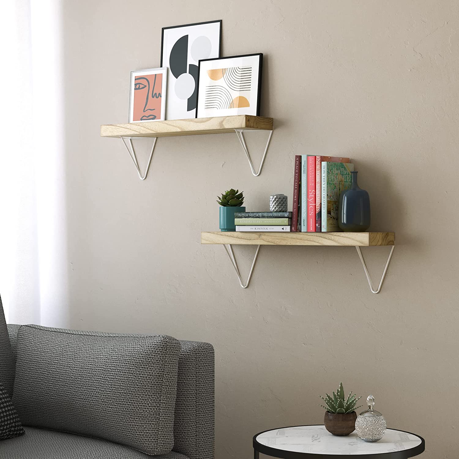 TIVOLI Floating Shelves for Wall Decor, Bathroom Shelves 3-Tier