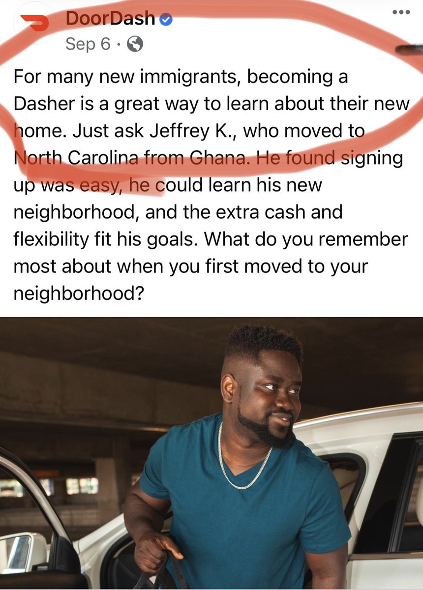LRBitisnot's tweet photo. Becoming an #appslave is the new American dream! Thatโs a nice truck โJeffrey K.โ from Ghana is going to beat to hell and run into the ground. All while risking his safety and vehicle in a #TopTen dangerous profession; delivery driving. @DoorDashโs scam requires vulnerable labor. https://t.co/dlxWUI87UF